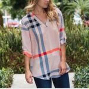 NWOT Cute Ladies Summer Top Sz L